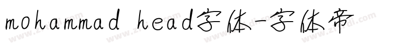 mohammad head字体字体转换
